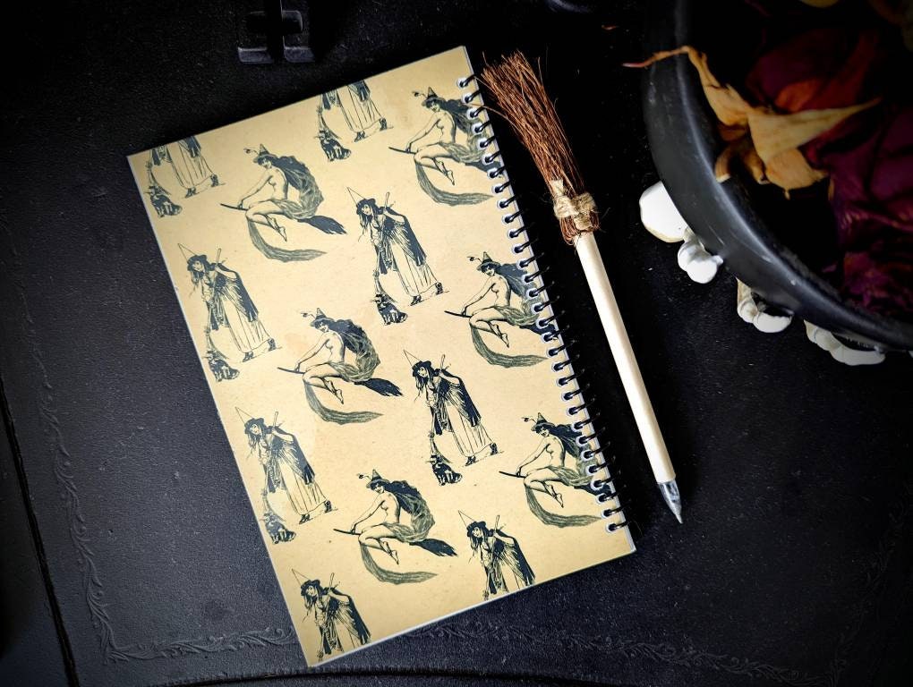 369 Manifestation Journal Physical Notebook Goth Gothic Witch Witchcraft Witchy Affirmations Intentions Oddities Victorian Unique Gift