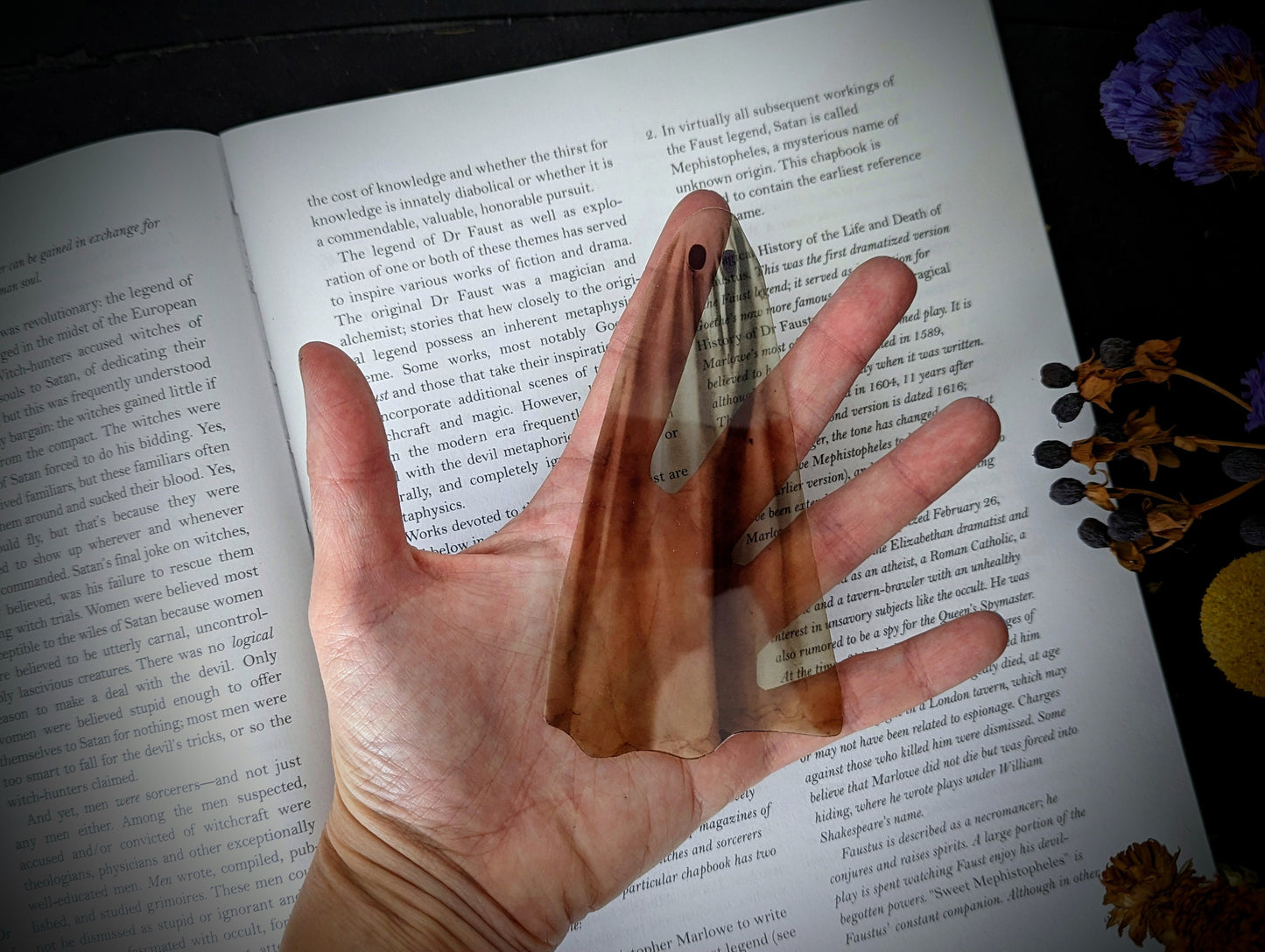 Clear Bookmark Realistic Sheet Ghost Ghoul Haunted Goth Gothic Halloween Horror Creepy Oddities Unique Dark Weird