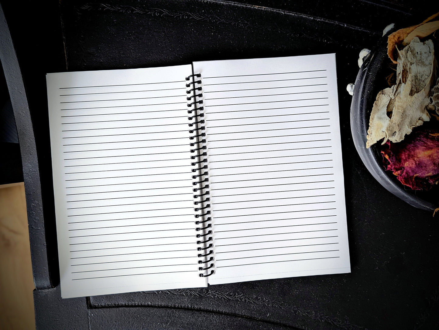 Spiral Notebook Journal Lined Pages Dracula Oceans Of Time Gothic Goth Horror Halloween Dark Academia Oddities Gift Handmade Artist