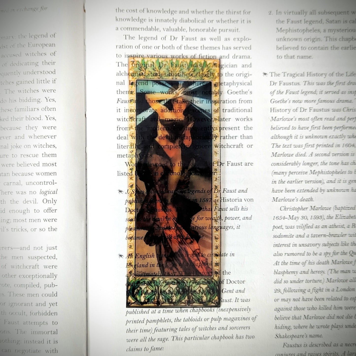 Clear Bookmark Alphonse Maria Mucha The Morning Star French Art Nouveau Dark Academia Book Reader Lover Gift Handmade Artist