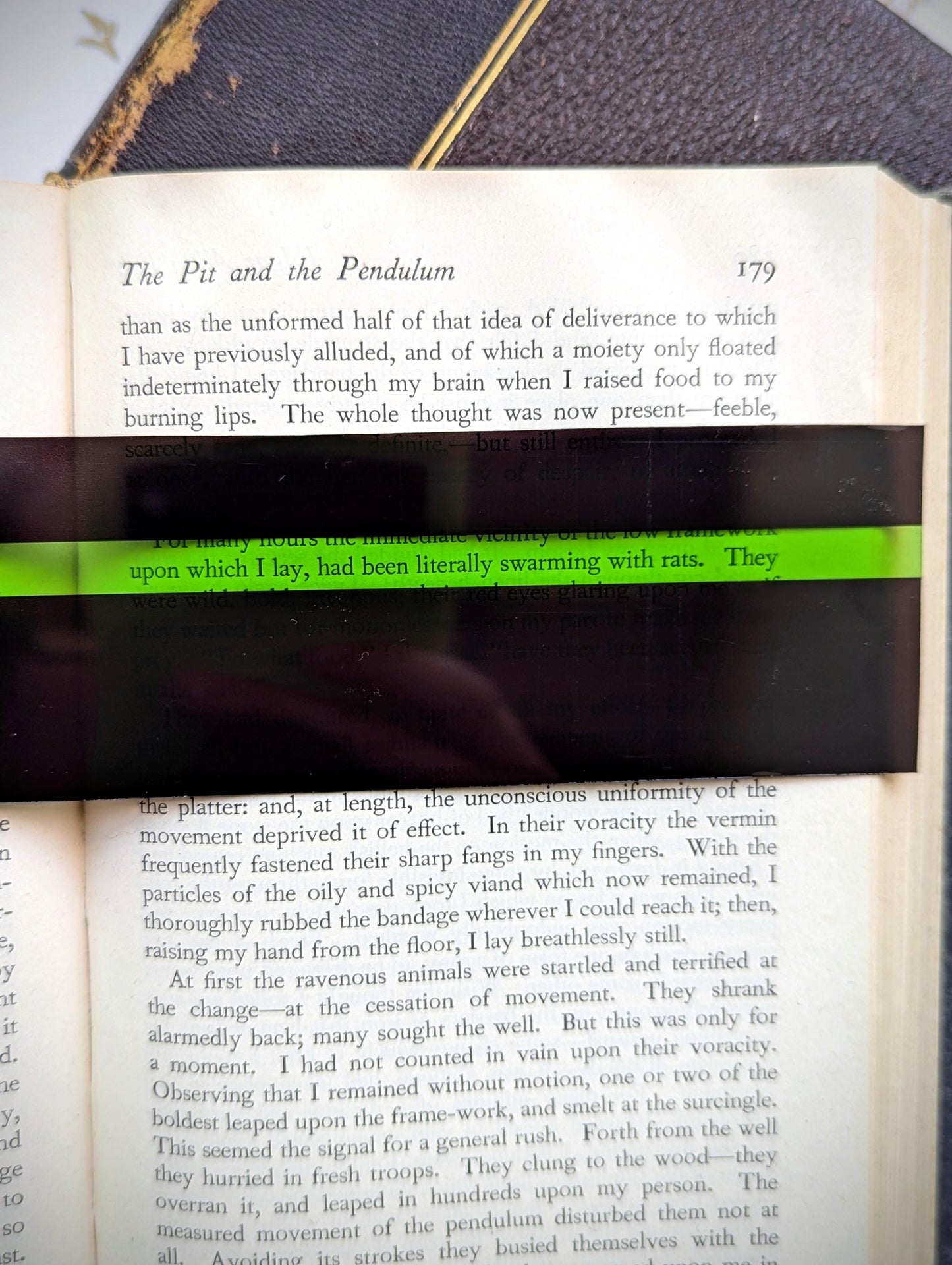 Clear Bookmark Reading Guide Highlight Strip Dyslexia ADHD ADD Helpful Handmade Artist Book Club Reader Lover Gift