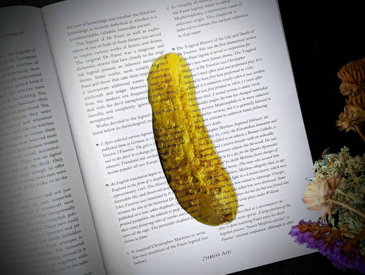 Clear Bookmark Dill Pickle Food Weird Punk Art Gift Funny