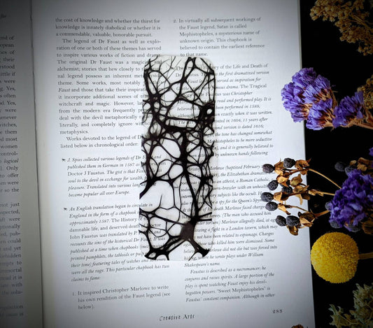 Clear Bookmark Microscopic Human Brain Cell Science Scientific Goth Gothic Halloween Horror Creepy Oddities Unique Dark Weird