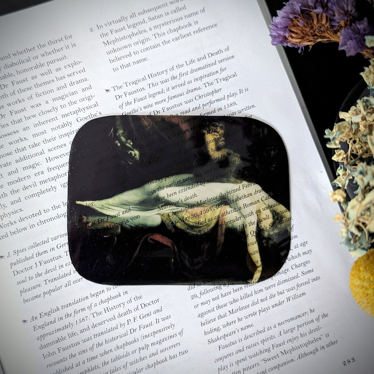 Clear Bookmark Vintage Painting The Nightmare Henry Fuseli Dark Academia Handmade Artist Book Lover Reader Gift