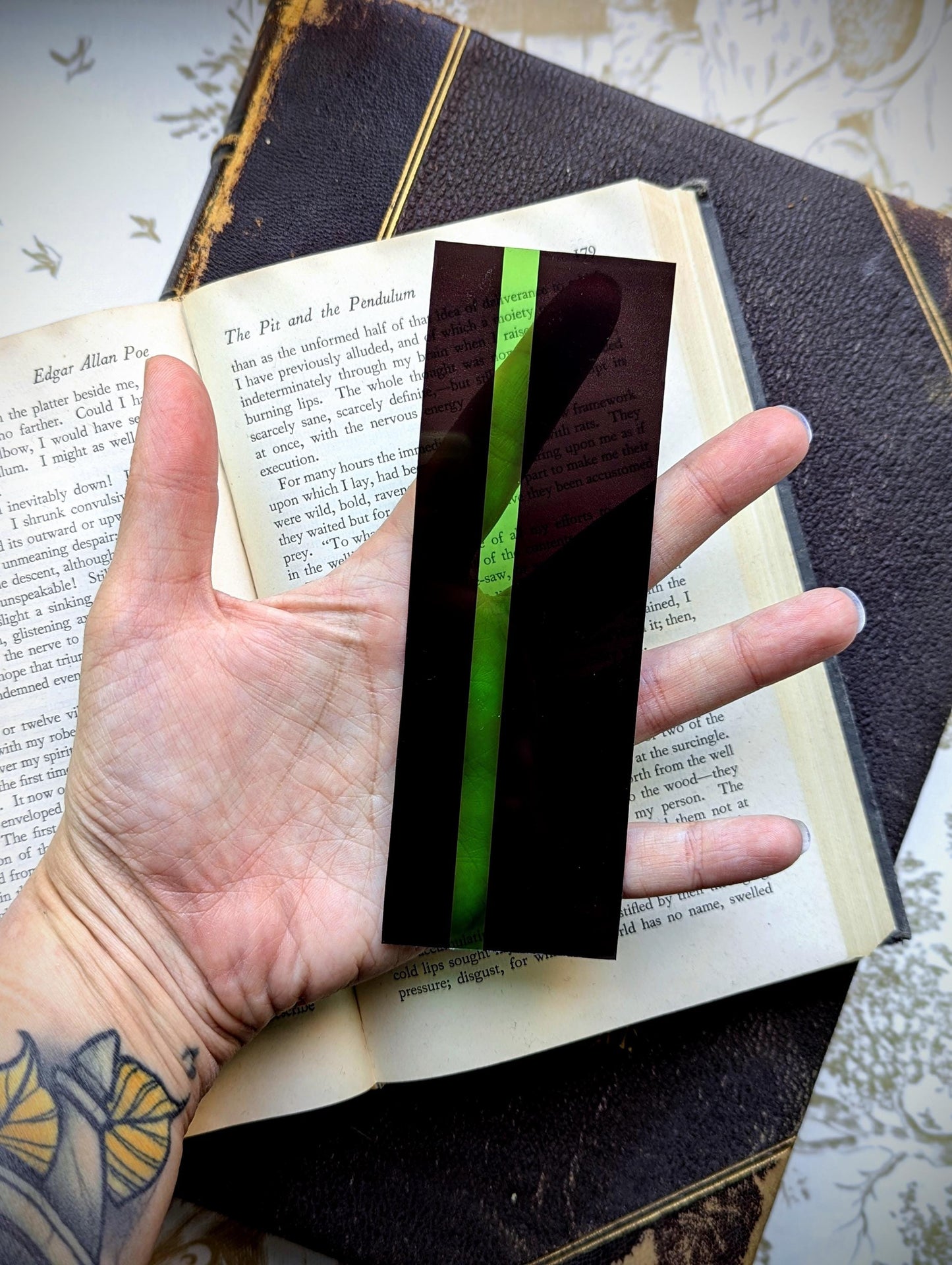 Clear Bookmark Reading Guide Highlight Strip Dyslexia ADHD ADD Helpful Handmade Artist Book Club Reader Lover Gift