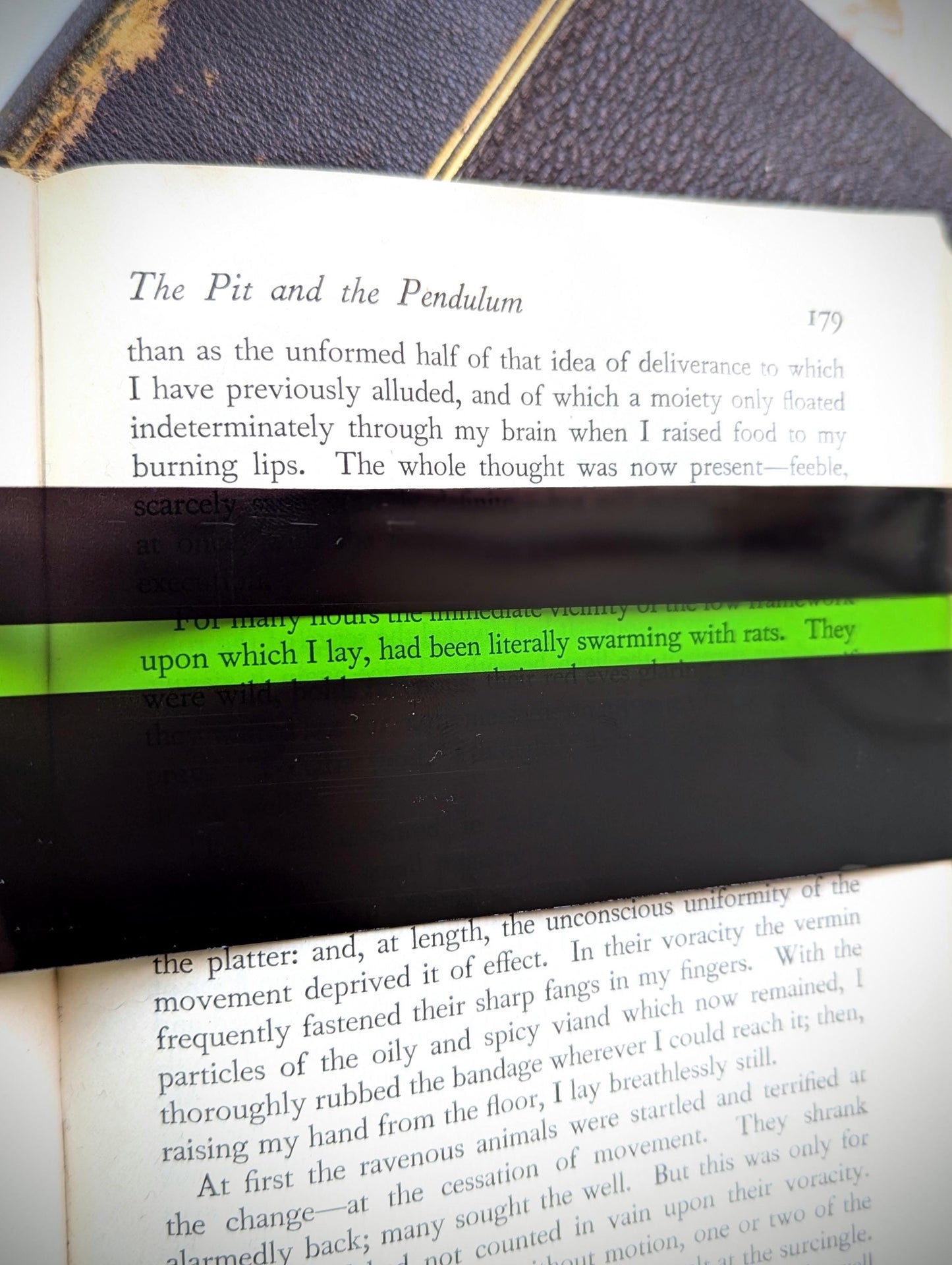 Clear Bookmark Reading Guide Highlight Strip Dyslexia ADHD ADD Helpful Handmade Artist Book Club Reader Lover Gift