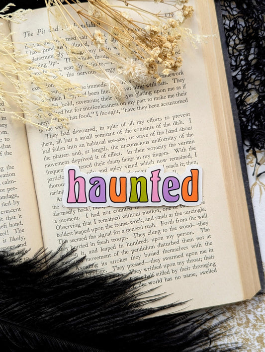 Vinyl Waterproof Sticker Haunted Vintage Retro Gothic Creepy Witch Witchcraft Horror Weird Dark Odd