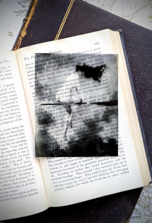 Clear Bookmark Vintage Painting Witch On Her Broom Albert Penot Moody Gloomy Gothic Dark Academia Book Reader Lover Gift Handmade