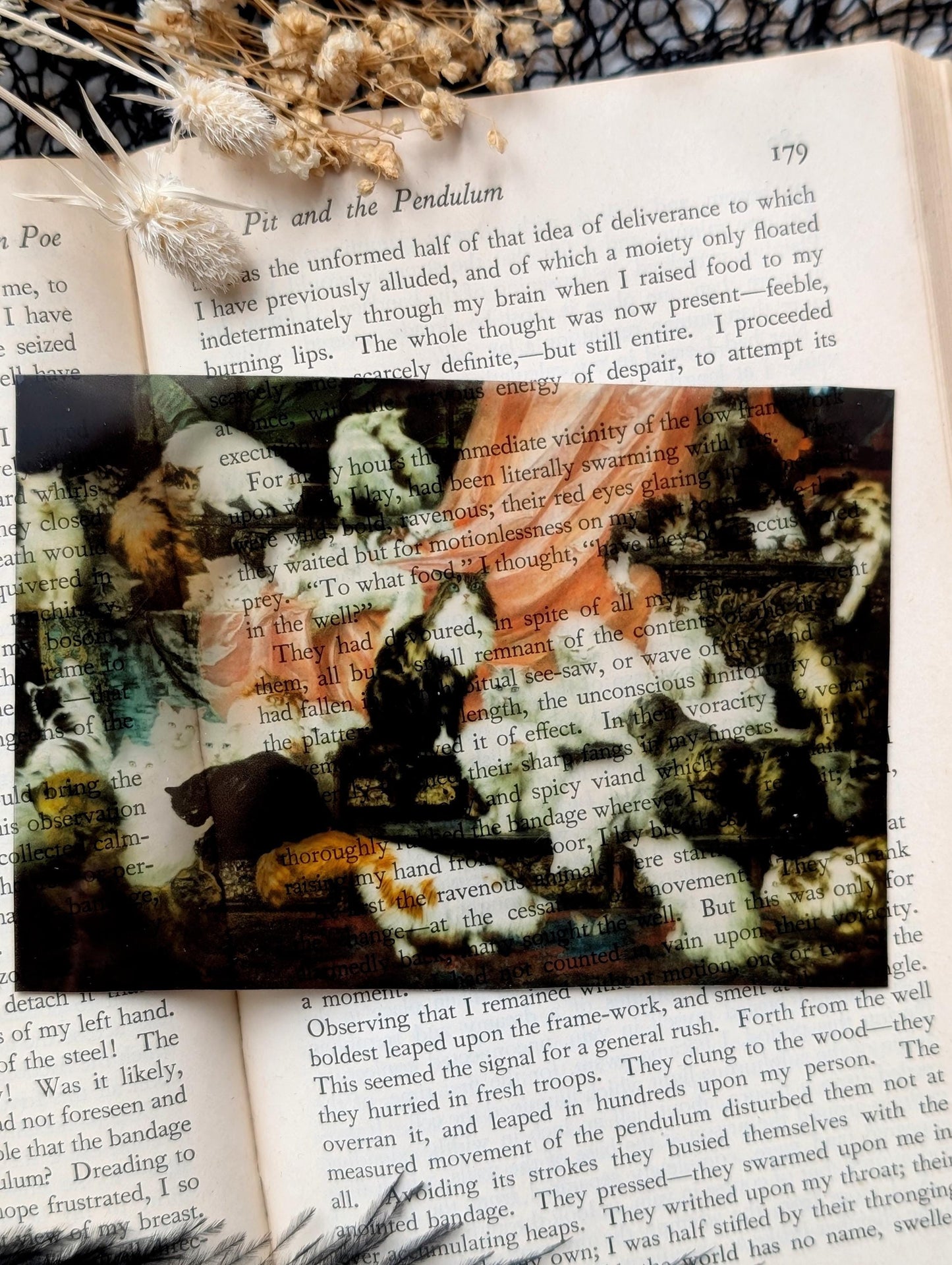Clear Bookmark Vintage Painting My Wife's Lovers Carl Kahler Cat Cats Feline Felines Book Reader Lover Gift